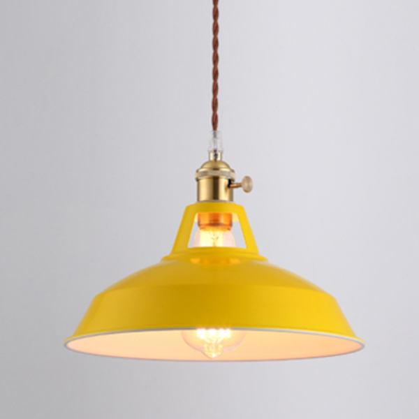 Suspension LED en métal coloré – modèle Loft