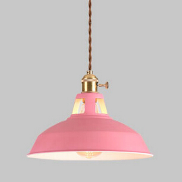 Suspension LED en métal coloré – modèle Loft