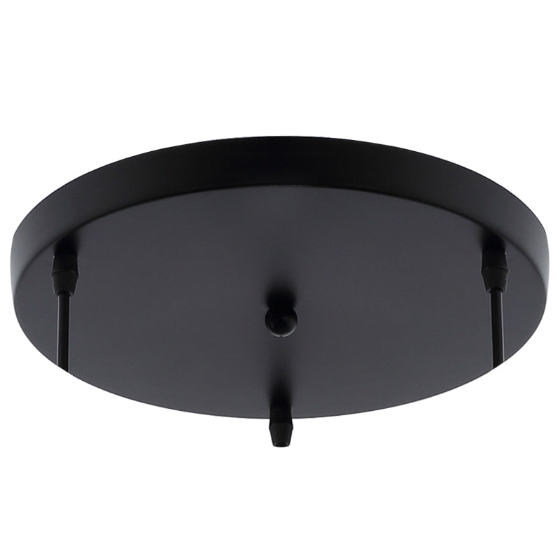 Socle rond pour suspension – jusqu’à 5 points lumineux (noir ou blanc)