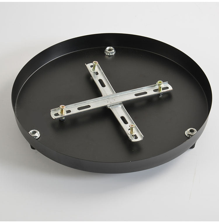 Socle rond pour suspension – jusqu’à 5 points lumineux (noir ou blanc)