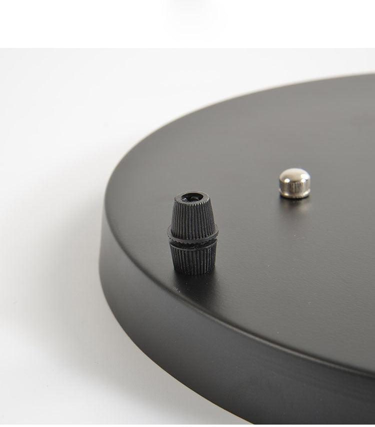 Socle rond pour suspension – jusqu’à 5 points lumineux (noir ou blanc)