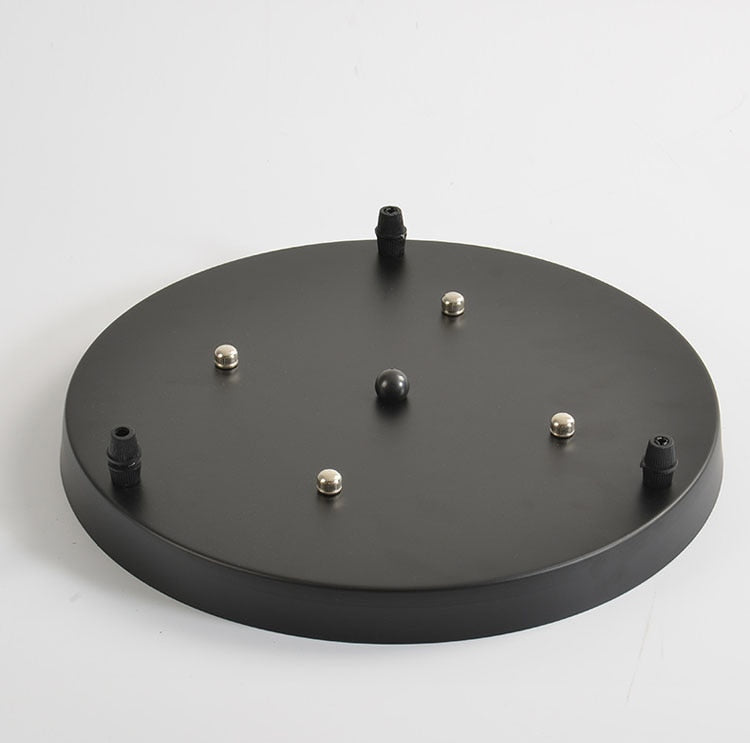 Socle rond pour suspension – jusqu’à 5 points lumineux (noir ou blanc)