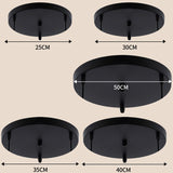 Socle rond pour suspension – jusqu’à 5 points lumineux (noir ou blanc)