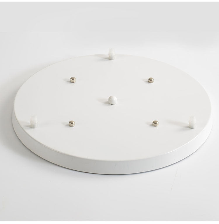 Socle rond pour suspension – jusqu’à 5 points lumineux (noir ou blanc)