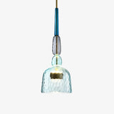 Suspension design à LED en verre coloré – modèle Illumy