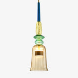Suspension design à LED en verre coloré – modèle Illumy