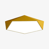 Plafonnier LED design géométrique en couleur
