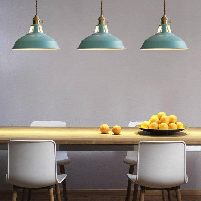 Suspension LED en métal coloré – modèle Loft