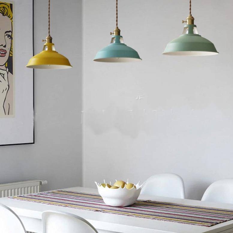 Suspension LED en métal coloré – modèle Loft