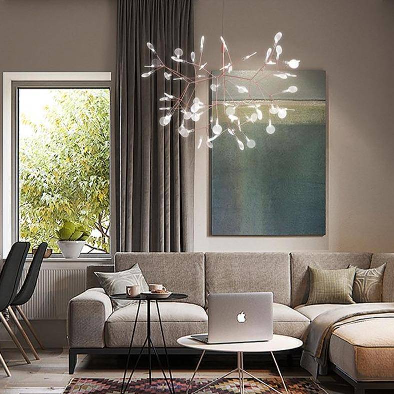 Suspension design LED en forme d’arbre – coloris cuivré ou noir Home