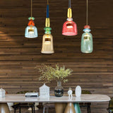 Suspension design à LED en verre coloré – modèle Illumy