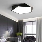 Plafonnier LED design géométrique en couleur