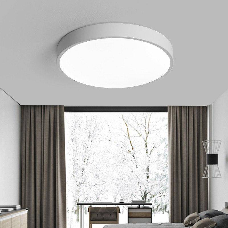 Plafonnier LED arrondi et plat – design moderne (plusieurs tailles)